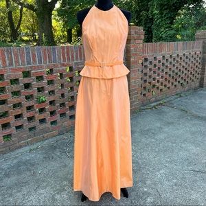 Alfred Angelo Peach Formal Dress Size 8